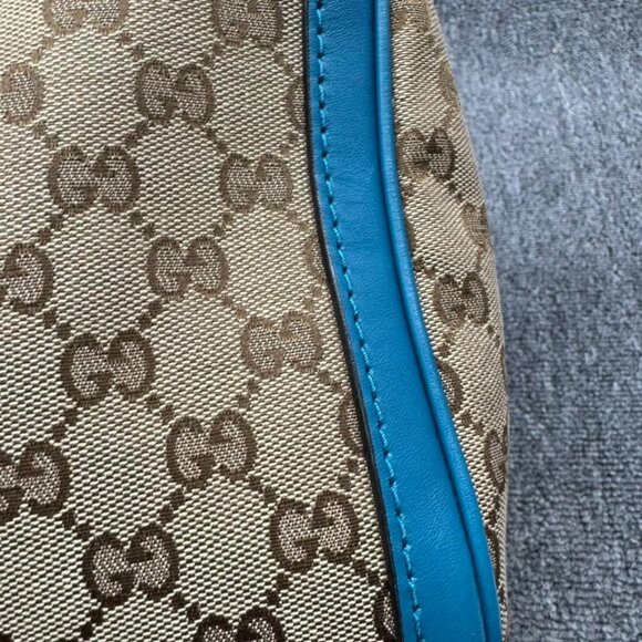 GUCCI Boston Brown Leather Satchel 588-081625 - Picture 7 of 15